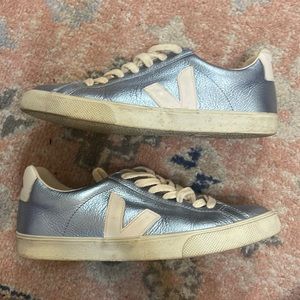 Veja Blue Metallic Sneakers Sz 38/7